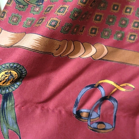 Vintage Herman Geist Equestrian Horse Theme Rayon Skirt Size 14 - Picture 3 of 14